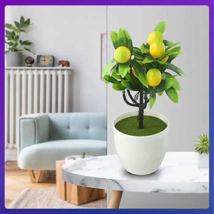 Plante artificielle en pot