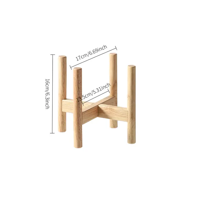Support pour plantes en bois massif, support de Pot de fleur Vintage pour intérieur et extérieur, pr