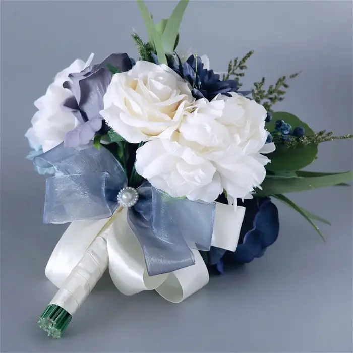 Bouquet de fleurs pour mariée, fournitures et décoration de mariage, accessoires de mariage