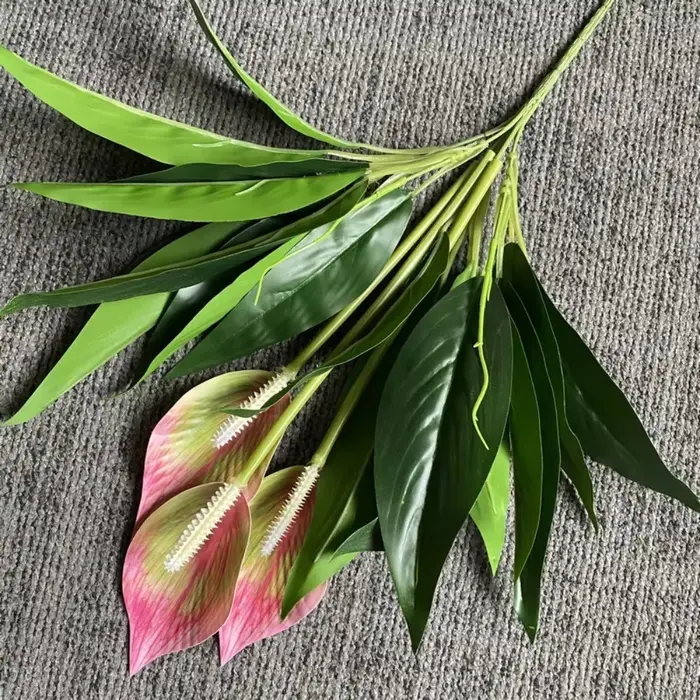 Plantes vertes artificielles en plastique au toucher réaliste