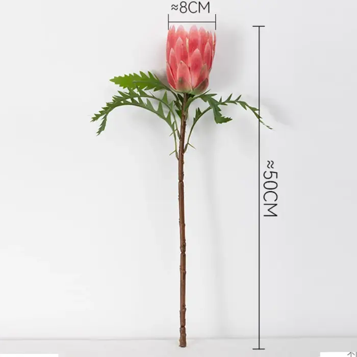 6 pièces de fausses fleurs en plastique