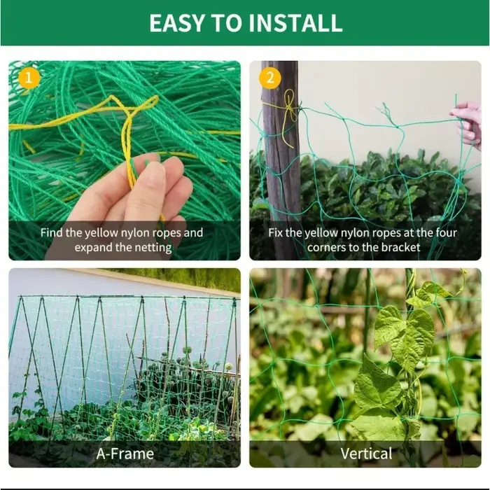 Pergolas pour plantes, filet de culture en polyester robuste