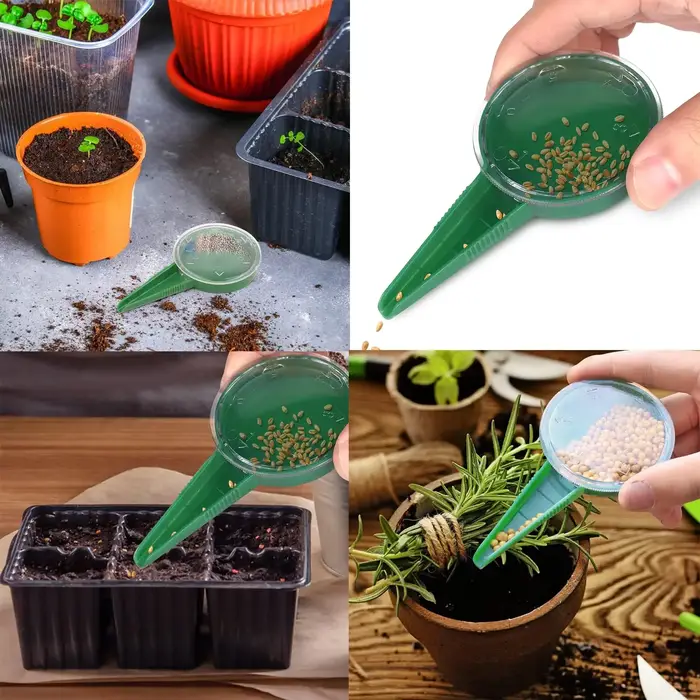 Semoir à graines, fournitures de jardinage, semoir manuel pour fleurs et plantes, pour systèmes hydroponiques, pots en plastique, pots de jardin, jardin domestique