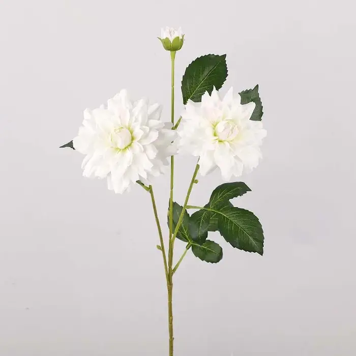 Arrangement floral, fleur de dahlia artificielle au toucher réaliste, plante faite à la main, branch