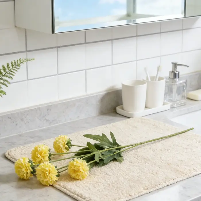 Chrysanthèmes artificiels en soie pour décorations de jardin