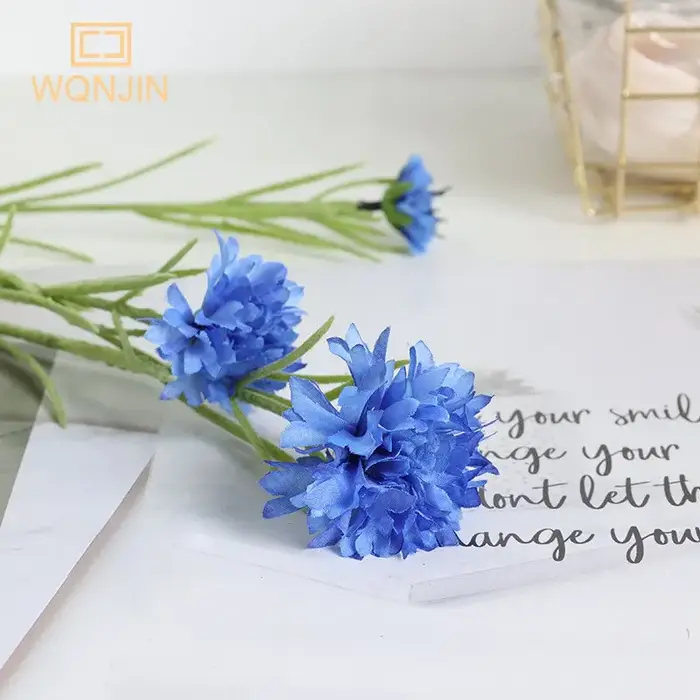 1 pièces nordique bleu longue branche étoilé bleuet soie fleurs artificielles maison fête de mariage décoration Flore