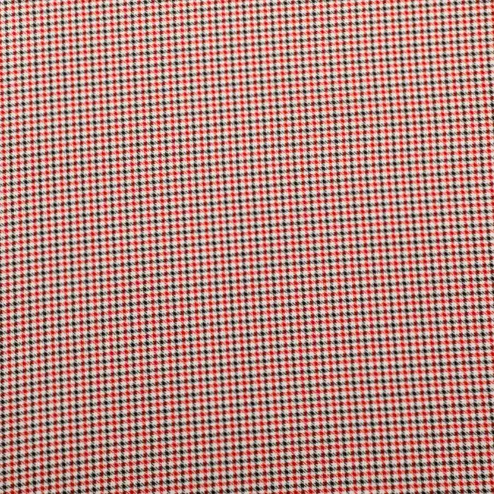 Tissu en coton imprimé avec grille de fleurs de roses rouges