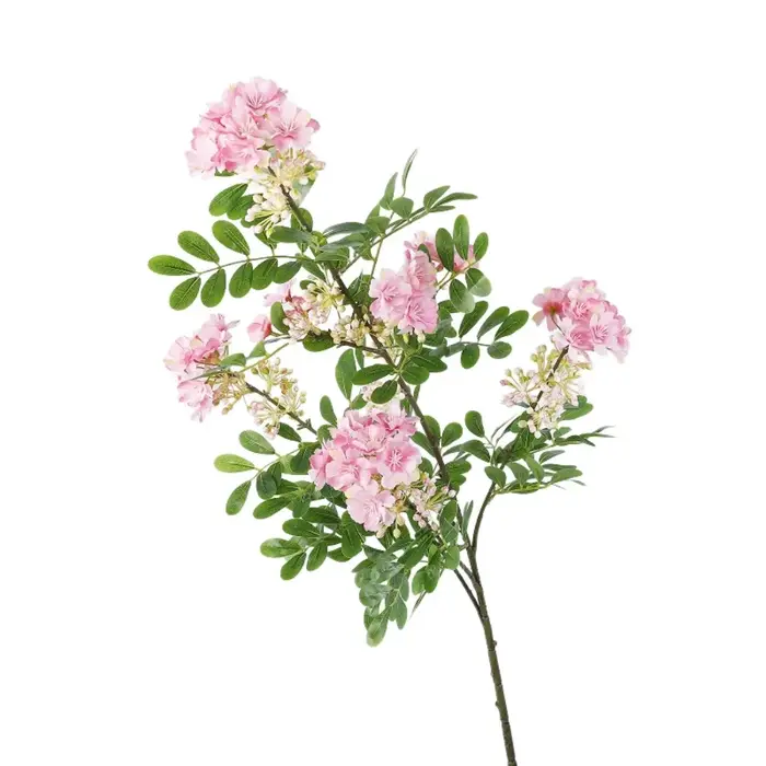 Faux arbre floral artificiel en forme de pagode, fleur réaliste au toucher, simulation artisanale de