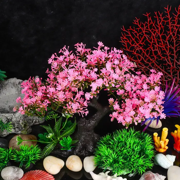 Plantes artificielles pour aquarium intérieur