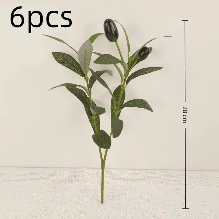 Arbre d'olivier artificiel 28cm-120cm, plante verte artificielle sans pot pour la décoration intérie