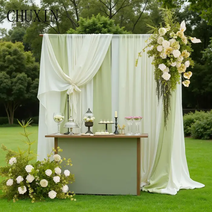CHUXIN C9018 Mori champs orchidée blanche suspendue verdure fleur rangée extérieure mariage route plomb allée Arrangement floral décoration