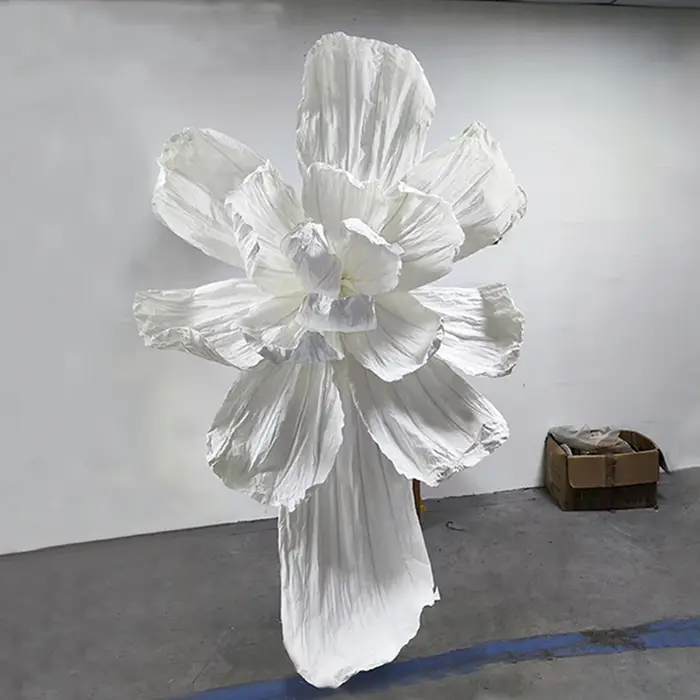 Grande fleur en papier Iris artificielle