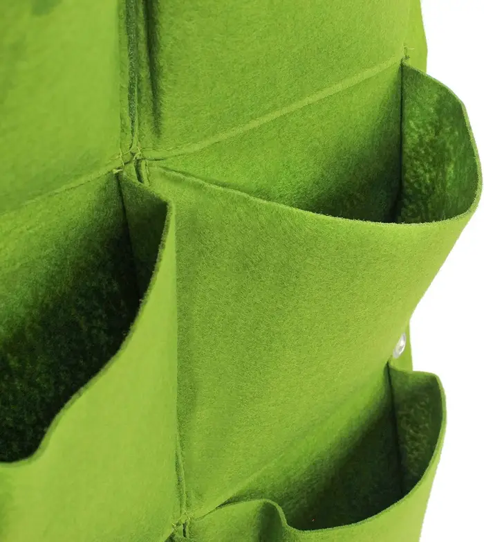 Sac de culture pour plantes, jardinière murale verticale en feutre, support de plantes suspendu pour herbes et légumes d'extérieur, pour balustrade, balcon, clôture