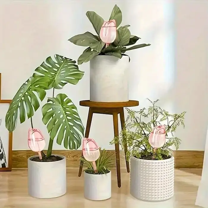 Boule d'arrosage automatique pour plantes de tulipes roses de jardin