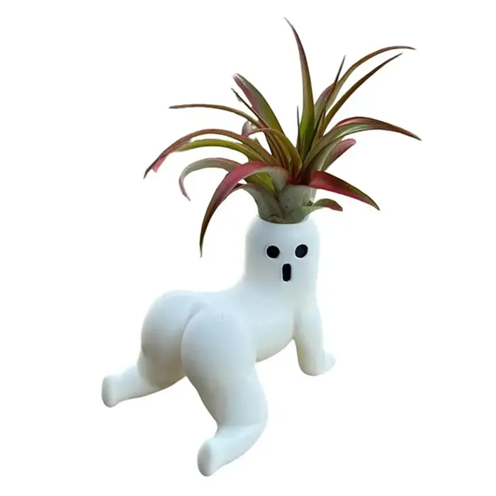 Pots de plantes, cadeau de farces amusant, jardinière fantôme de gros butin, présentoir de plantes à Air, décoration de jardinière