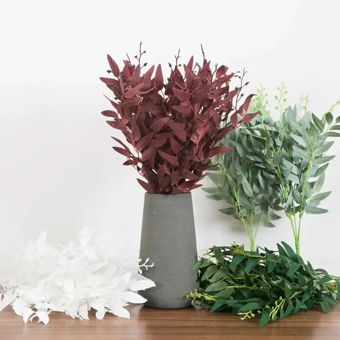 Fleurs Artificielles en Feuilles de Saule