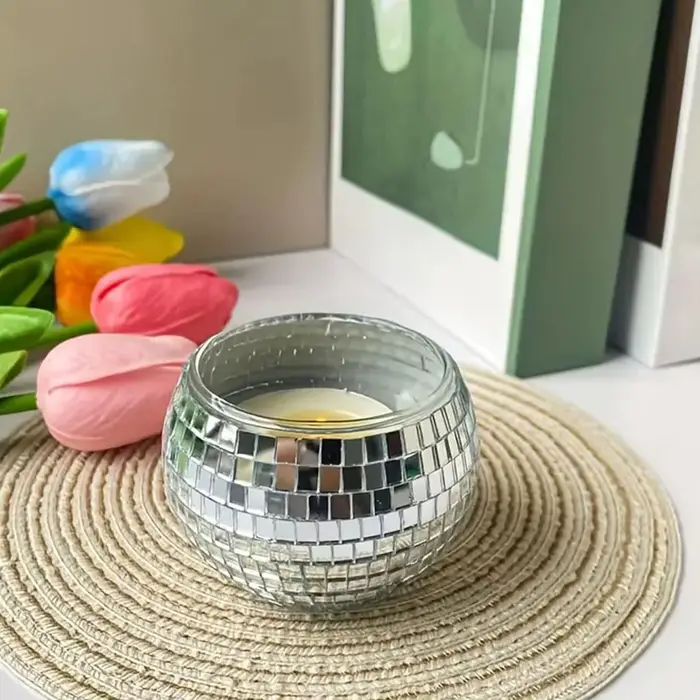 Jardinière boule Disco décor