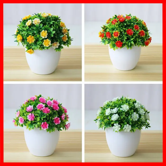 Fleurs artificielles à cinq feuilles de prune
