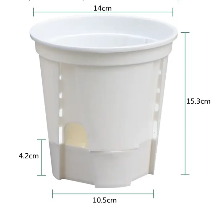 Pot d'orchidée transparent avec trous