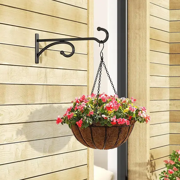 Support mural pour pot de fleurs
