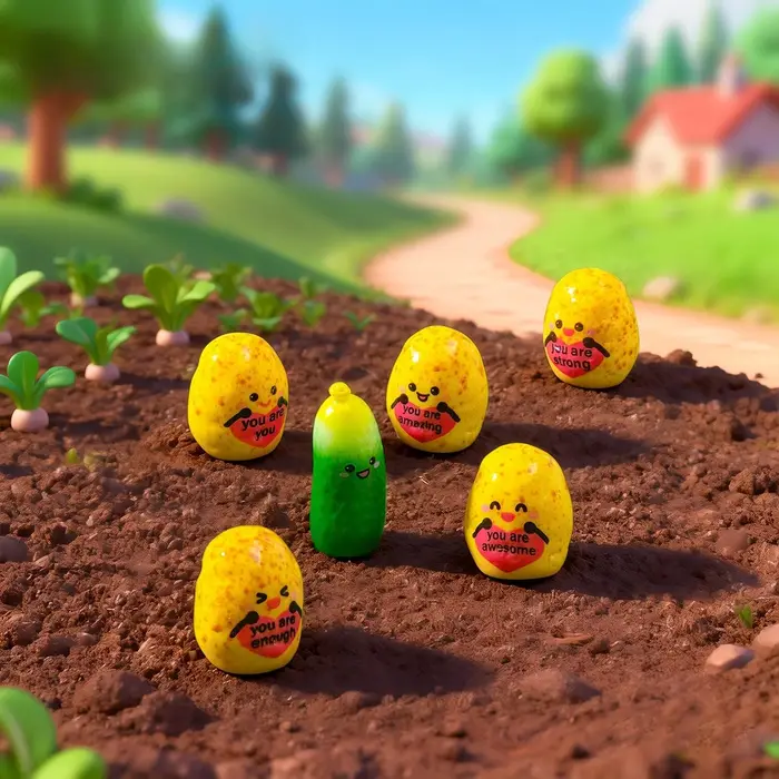 Figurines de pommes de terre miniatures inspirantes