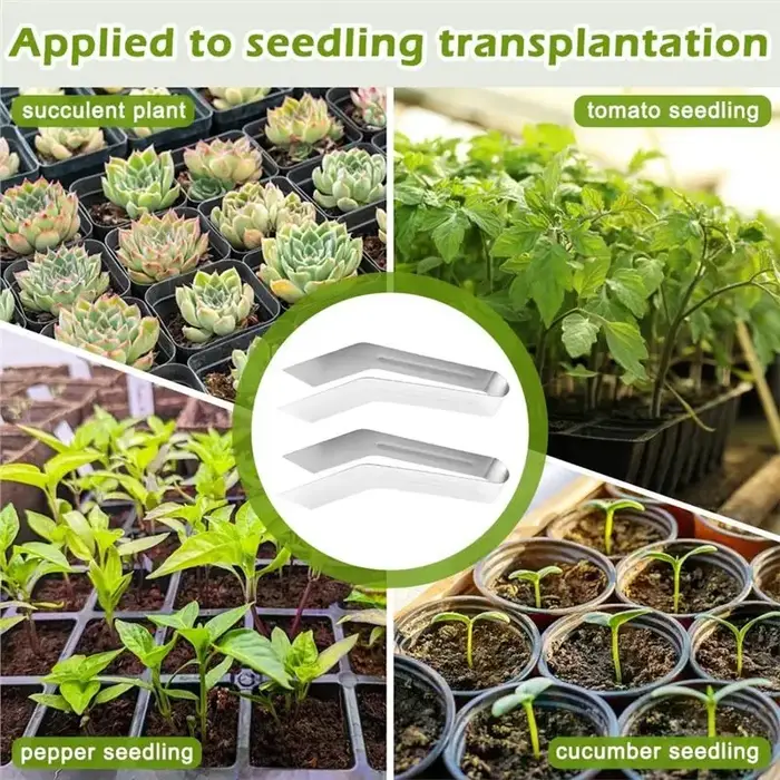 BSEVB- Pince pour plantes de jardin, pince pour repiquer les semis, outil de plantation pour la transplantation des semis, outil de repiquage.