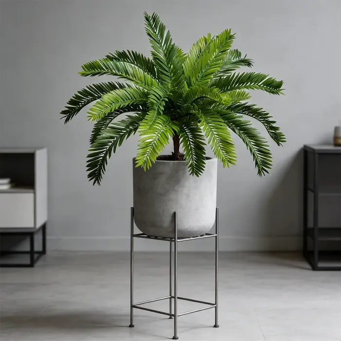 Plantes artificielles de palmier de 45 cm à 18 feuilles