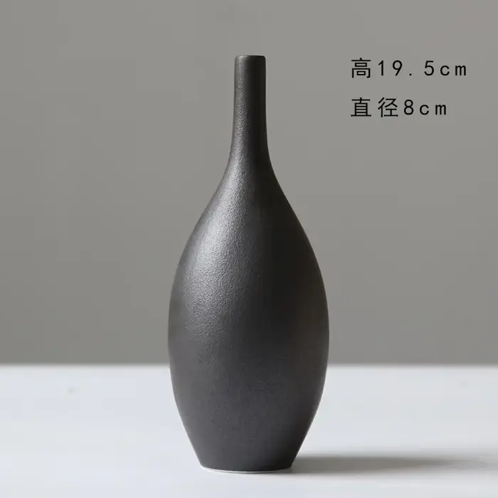 Vase en céramique couleur Morandi, style nordique, récipient pour arrangement floral, pour la décora
