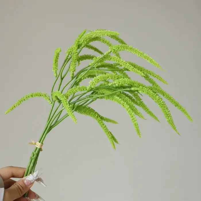 3 pièces/bouquet de plantes artificielles décoration de la maison-larmes d'amant herbe fausses