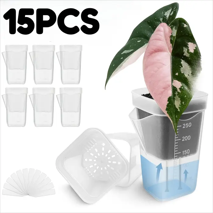 15 pots auto-arrosants pour plantes
