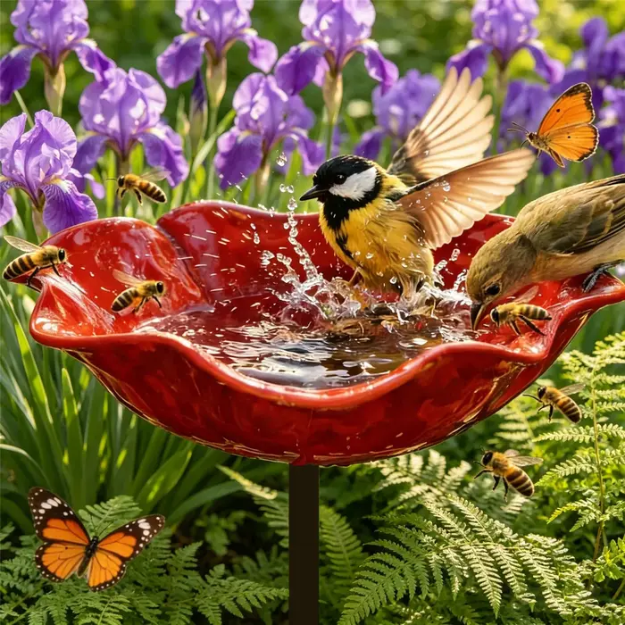 Station d'abreuvement pour abeilles en forme de fleur