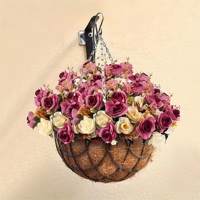 Roses artificielles 12 têtes 33cm