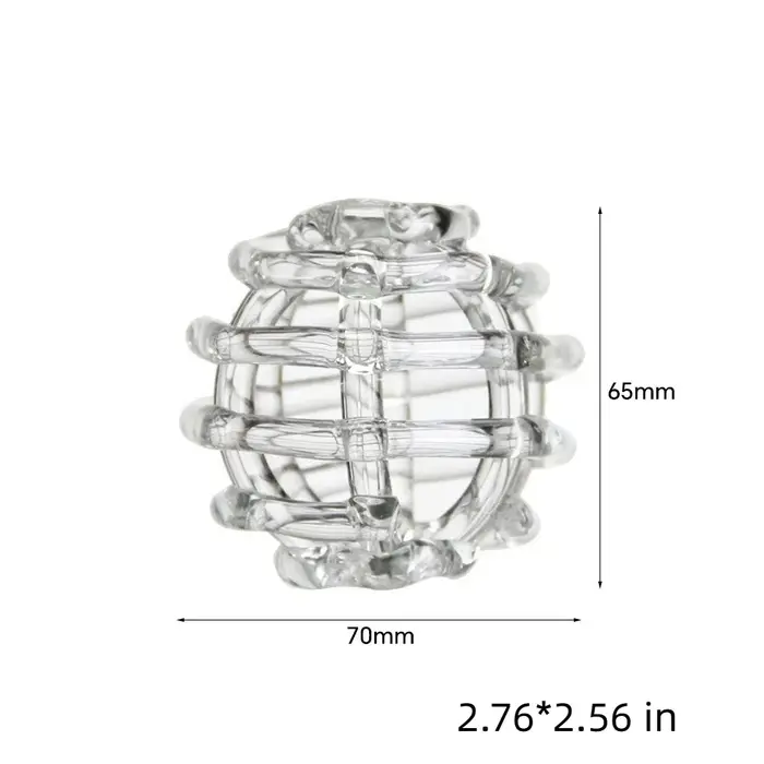 Vase en verre transparent