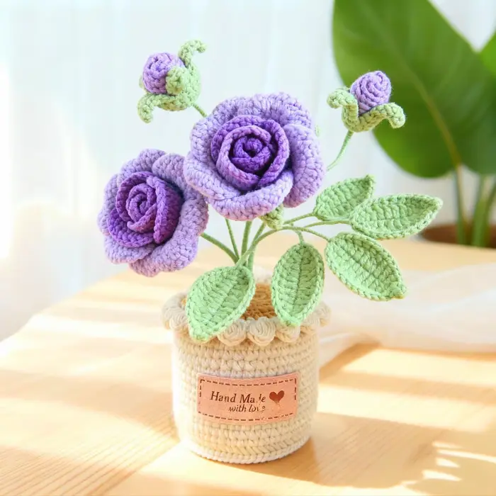 Plante en pot en laine