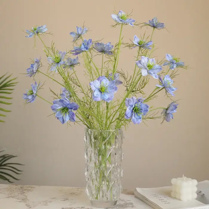 77CM artificielle herbe noire Gesang fleur mariage maison décoration douce