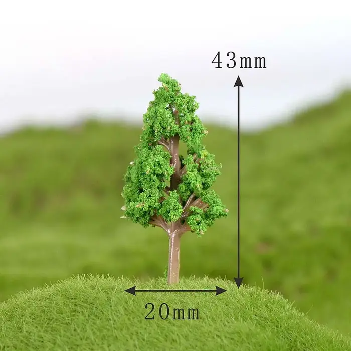 Accessoires de décoration en plastique DIY, plantes artificielles, arbres de simulation, miniatures 