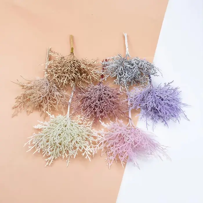 Faux plantes Plantes Artificielles Pas Cher De Noël Feuilles Vase Maison Chambre Décor De Mariage Nuptiale Accessoires Dégagement Bricolage Cadeaux
