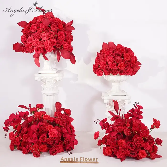 Boule de fleur de baies de Rose rouge