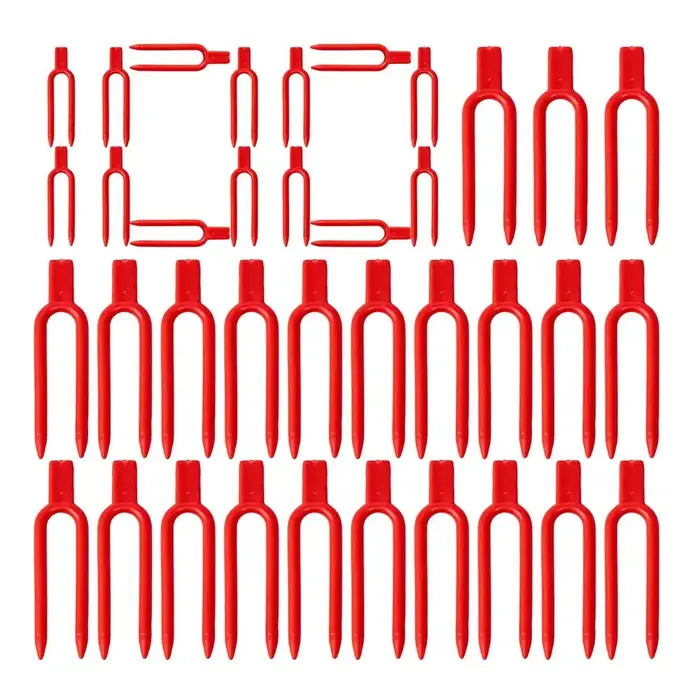 Lot de 100 fourches de plantation – Outil de fixation pour vignes, épingles de jardinage pour fraise