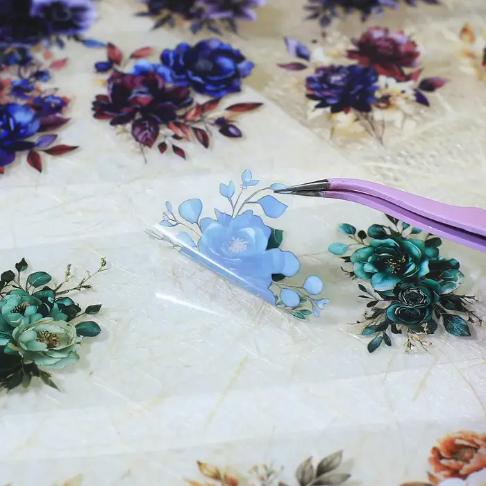 50mm * 2m ruban Floral Vintage auto-adhésif Scrapbooking matériel PET
