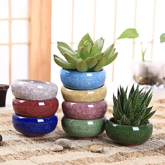 Pots de fleurs en céramique