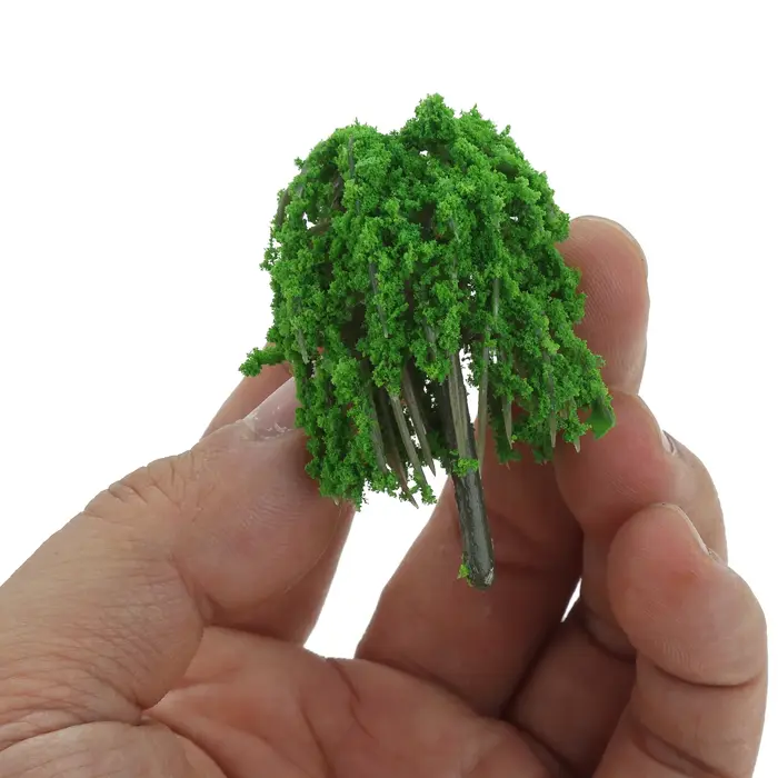 Arbre de Saule Artificiel Miniature pour Paysage de Train, 20 Pièces