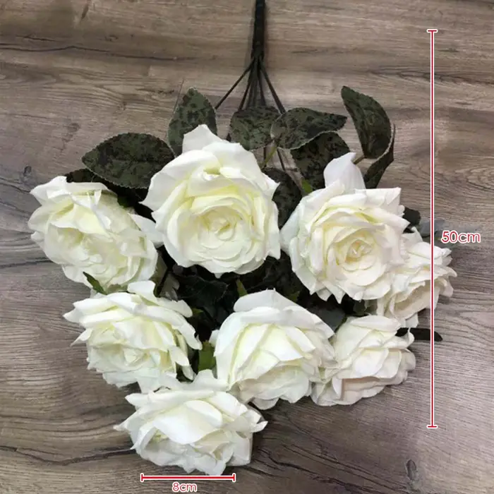 Bouquet de roses artificielles en diamant