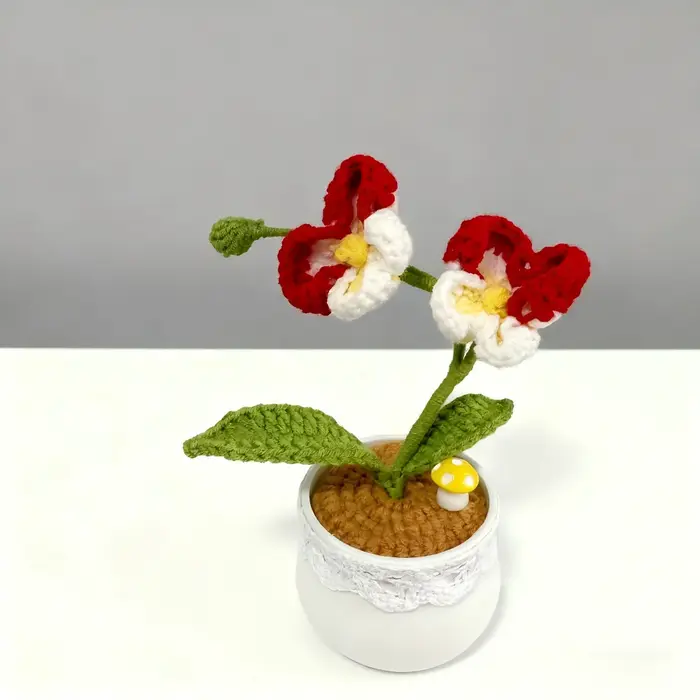 Orchidée papillon au Crochet faite à la main