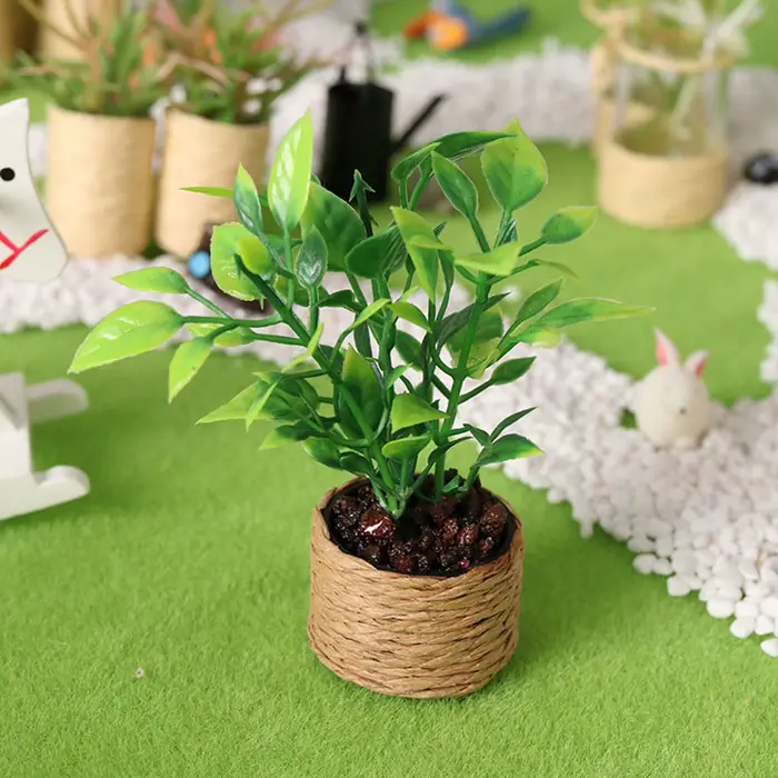 Mini plante verte en pot