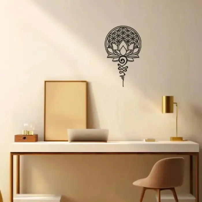Décoration murale en métal Mandala 15