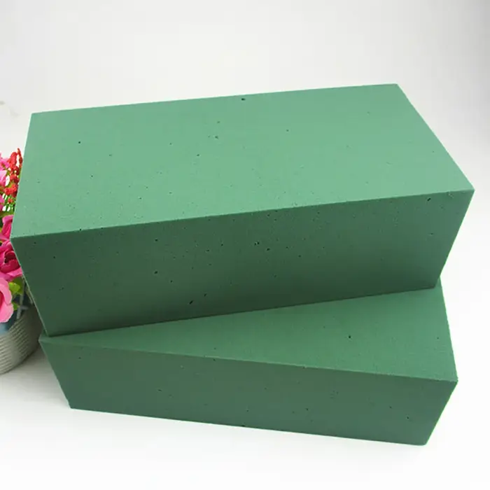 Mousse de fleurs carrée verte pour arrangements floraux