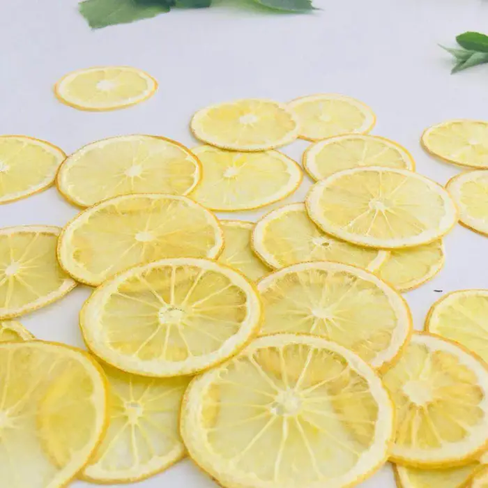 Tranches de citron jaune séchées pressées 3-5cm