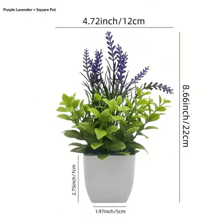 Plantes artificielles en pot avec feuillage réaliste et sans entretien, parfaites pour la décoration de la maison, du bureau, de la salle de bain, de la table ou des étagères.