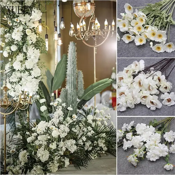 Fleurs artificielles pour décor de mariage